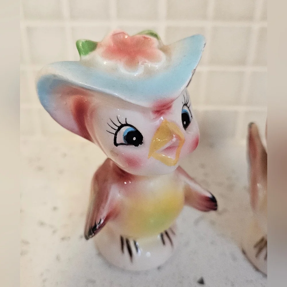 Mcm Kitsch Mr Mrs Bird Shakers - Picture 2 of 7